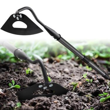 Imagem de JAOTREL Enxada Oca Temperada Com Cabo Longo, Ferramenta De Jardim Resistente 48" - Capina Ergonômica Para Gramados, Quintais E Fazendas, Confortável Aço À Ferrugem, Armazenamento Fácil Ajustável