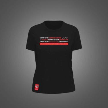 Imagem de Camiseta São Paulo Feminina Zé Carretilha Dialetos SPFC, Preto, GG