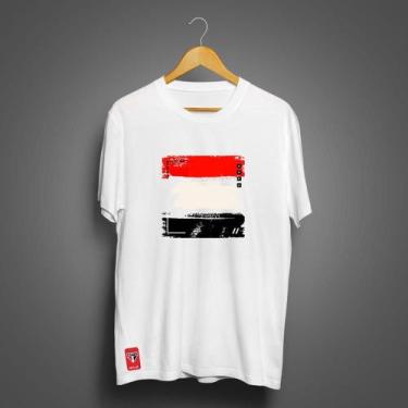 Imagem de Camiseta São Paulo Masculina Zé Carretilha Bandeira SPFC, Branco, M