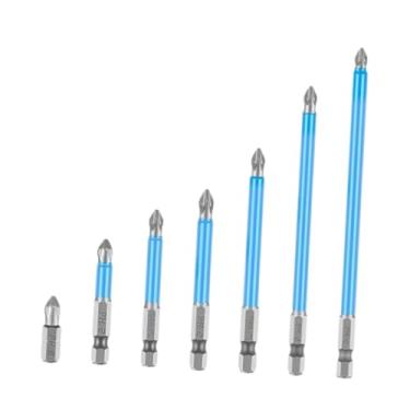 Imagem de Bothyi 7x Chave de fenda Phillips Cabeça de parafuso Liga Equipamento de oficina 1/4 Hex Shank Cross Bits Set para eletricista doméstico Jardim