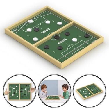 Imagem de Jogo Gol a Gol Madeira Junges Tabuleiro Botão Campo Futebol