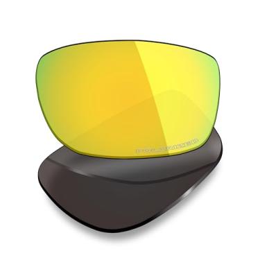 Imagem de Mryok Lentes de reposição polarizadas Plus compatíveis com Oakley Crosslink Asian Fit OX8118 56 mm - ouro 24K