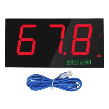 Imagem de Medidor de decibéis montado na parede medidor de nível de som de alta precisão USB alimentado 30 130dB com função de alarme para o Laboratório de Escolas para o Home Office