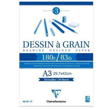 Imagem de Bloco Dessin À Grain 30 Folhas A3 180gr Clairefontaine - 96622c