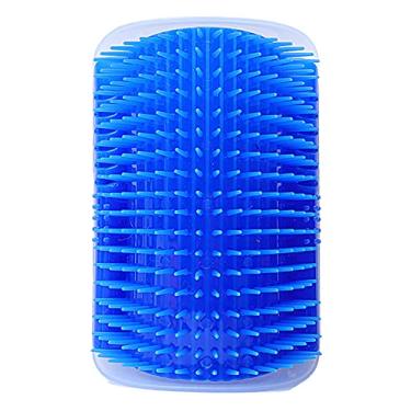 Imagem de Eastdall Brinquedo Gato,Pente Para Gato De Estimação Escova Para Gato Esfrega Auto-Cuidador Brinquedo De Gato Arranhados Cerdas De Gato Arranhador Azul Céu