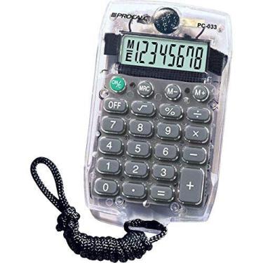 Imagem de Calculadora De Bolso 8 Dig. Pc033 Transparente - PROCALC