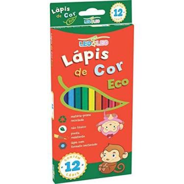 Imagem de Lapis De Cor Sextavado Leo E Leo Eco 12 Cores - LEONORA