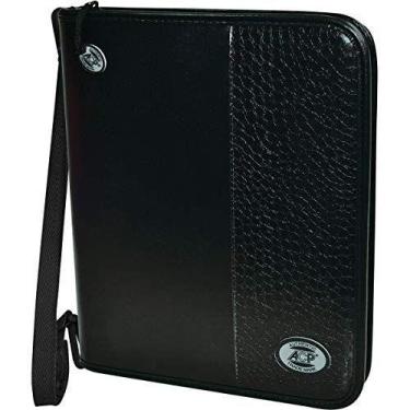 Imagem de Fichario Com Ziper Croco Black Completo - ACP