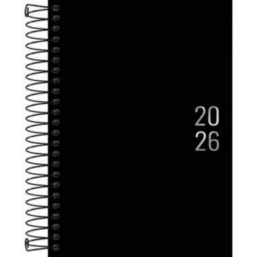 Imagem de Agenda 2026 Executiva Espiral Napoli M5 Preta 12,9x18,7cm - Tilibra