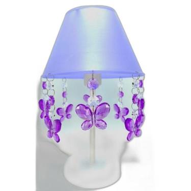Imagem de Luminária Para Quarto De Menina Decoração Lilás E Abajur - Lustres Sh 