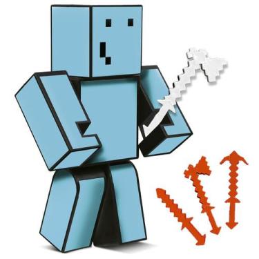 Imagem de Boneco Articulado Problems Mine Ferramenta Algazarra Craft