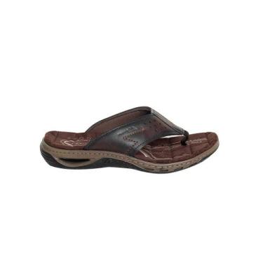Imagem de Chinelo Masculino Dedo Em Doudo Pegada Marrom, Cravo, 41