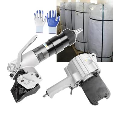 Imagem de CNAOHGHN Ferramenta De Cintagem PneumáTica,Kit De Cintagem Para Cintagem De Metal De 0,75/0,98/1,25 Pol. De Largura, Ferramentas De Cintagem De Pp E Pet, ForçA De TensãO De 8500 N