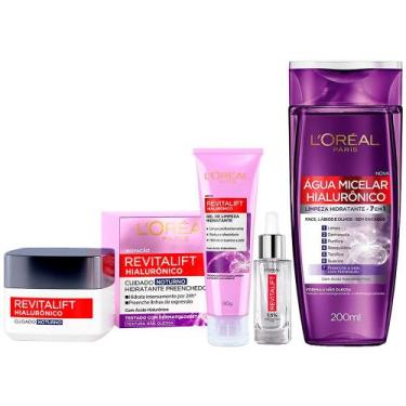 Imagem de L'Oréal Paris Revitalift Hialurônico Kit  Água Micelar + Creme Anti-id