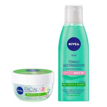 Imagem de NIVEA Kit - Tônico Adstringente Facial + Hidratante Facial, Kit