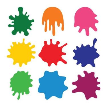 Imagem de Adesivo de Parede Infantil Mancha de Tinta Quarto Criança - 082ir - Al