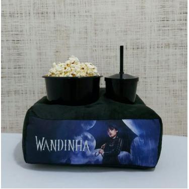Imagem de Kit cinema - almofada personaliza c/copo + balde de pipoca - THEOVITEX
