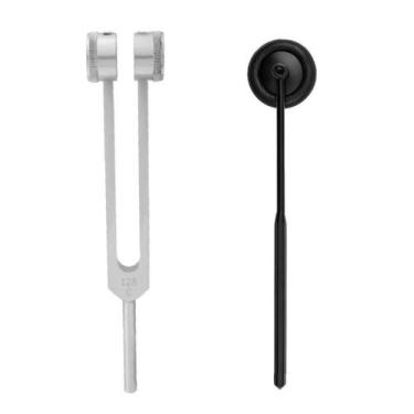 Imagem de Diapasão Médico Stark 128 + Martelo De Reflexos Babinski - BIC,  Preto