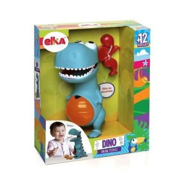 Imagem de Boneco Infantil Dino Papa Tudo COD 972 ELKA, Verde Água, Dino Papa Tud