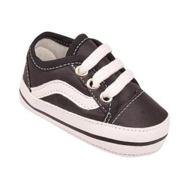 Imagem de Tênis Bebê até 1 ano Preto Para Menino E Menina Confort - Bebê Mania, 