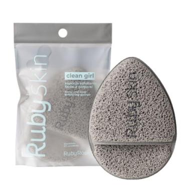 Imagem de Esponja Esfoliante Ruby Rose Ruby Skin Clean Girl Hba7000, CINZA