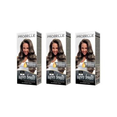Imagem de Coloraçao Probelle Super Bonita 7.1 Louro Medio Acinz-3Un