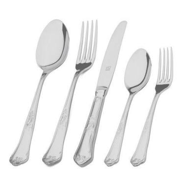 Imagem de Faqueiro Hercules Inox Classique 101 Peças Com Estojo De Madeira