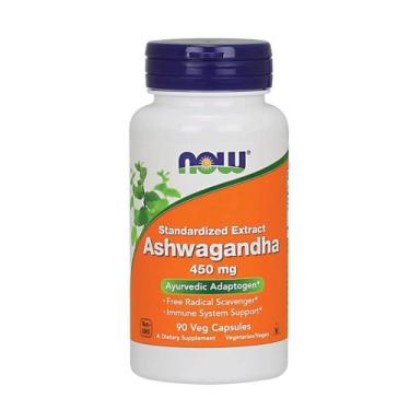 Imagem de Ashwagandha EXTRACT 450mg (90 cápsulas vegetais) Now Foods