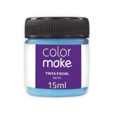 Imagem de Tinta Facial Líquida Azul Neon - 15ml - Colormake