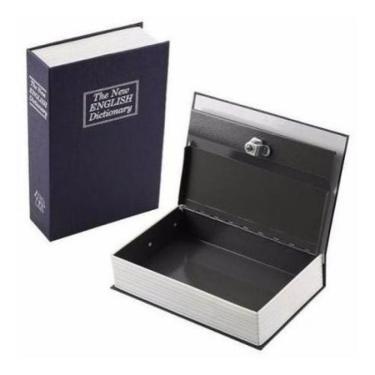 Imagem de Cofre Livro Camuflado Formato Dicionário Inglês 18Cm