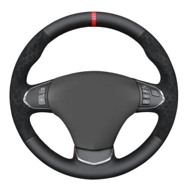 Imagem de MEWANT Capa de volante costurada DIY para Chevrolet (Chevy) Corvette C6 2012-2013 Acessórios de volante para Chevrolet (Chevy) Corvette C6 2012-2013