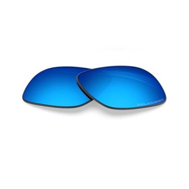 Imagem de BLAZERBUCK Lentes de reposição polarizadas anti-sal para óculos de sol Oakley Holbrook XXL OO9487 61 mm, Azul gelo - polarizado, 0