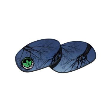 Imagem de Raydi Lentes de reposição de policarbonato para óculos de sol quadrados RayBan RB4033 60 mm - Espelho cromado preto - Polarizado