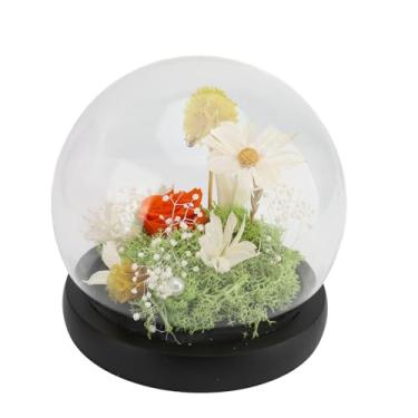 Imagem de lyrlody Rosas Preservadas Em Cúpula, Flor Com Iluminação LED Em Vidro Com Base de Madeira Dura de 3 a 5 Anos para o Aniversário do Dia Dos Namorados (2)