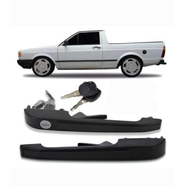 Imagem de Par Maçanetas Externas Gol Quadrado / Voyage / Parati /Saveiro 1987 a 