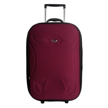 Imagem de Mala de viagem Média 23kg - Com Expansor Forrada e Resistente (Vinho)