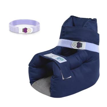 Imagem de Ehucon Protetores De Calcanhar Para Alívio Úlceras Pressão - Cama Com Travesseiro Pés E 2 Tiras, Terapia Cura Dor Lesões, Tamanho Adulto