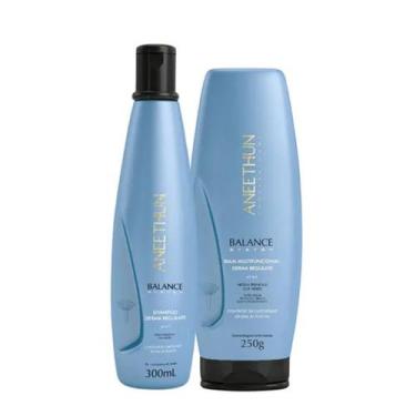 Imagem de Kit Aneethun Shampoo 300ml E Balsamo 250g Balance System