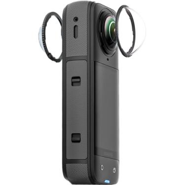 Imagem de iDaPro Protetor de lente premium para lentes Insta360 X5 [2 peças], protetor de lente de vidro temperado para rigidez Insta 360 X5,9H, anti-arranhões, alta definição