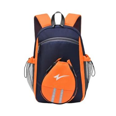 Imagem de Vaveren Mochila de tênis de mesa antidesgaste, grande capacidade, bolsa profissional para transporte de raquetes para mulheres, homens e adultos, Azul Escuro