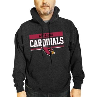 Imagem de Team Fan Apparel Moletom com capuz NFL adulto Gameday Charcoal - mistura de algodão e poliéster - Mantenha-se aquecido e represente seu time, Carvão, GG