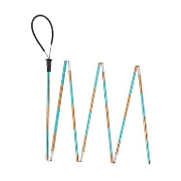 Imagem de IEUDNS Sonda de, ferramenta de busca e resgate, sonda de neve portátil de 106,30 polegadas para motoneve, viagem ao ar livre, lado do campo, Laranja Azul