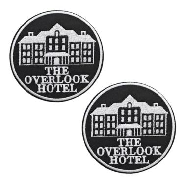 Imagem de KLORIZ 2 peças The Overlook Hotel aplique ferro no patch filme de terror acessórios brilhantes para jaquetas, mochilas, jeans, Halloween