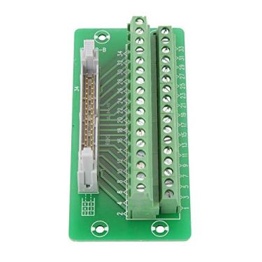 Imagem de Conector de Bloco de Cabeçalho Masculino, Bloco de Terminal de Parafuso para Trilho DIN Com Suporte, Verde 106 * 51mm, 1x Terminal, 1 Suporte, 5 Parafusos, Adequado para PLC,