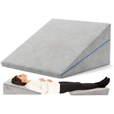 Imagem de Travesseiro para cama – Suporte 3 em 1 – Ajustável para 11 cm, 19 e 30 cm – Tecnologia combinada de zíper | Almofada de espuma viscoelástica para dormir, refluxo ácido, antironco, lavável na máquina