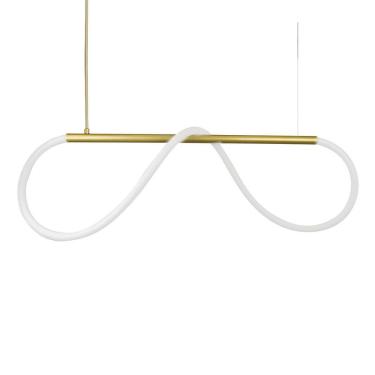Imagem de Lustre Design Moderno Rope 38w - Silicon Led 6000k - Ouro