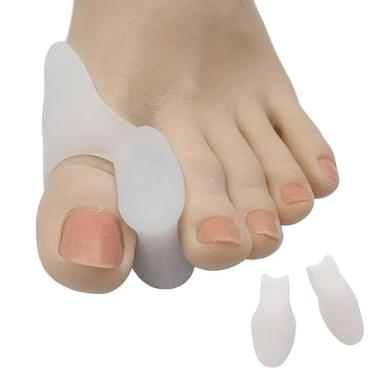 Imagem de Separadores de dedos de silicone macio 2025 para homens e mulheres - espaçadores com vários dedos, inserções de sapato acolchoadas confortáveis, divisórias de gel elásticas para cuidados com os pés