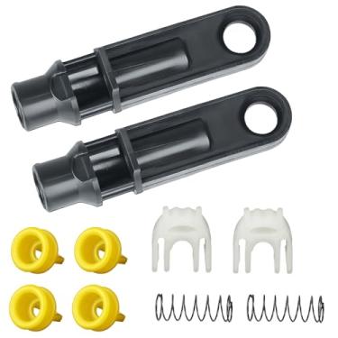 Imagem de Kit de cabo de ligação de câmbio de transmissão de 10 peças, inclui 2 alavancas de câmbio e 4 buchas e 2 braçadeiras e 2 molas, substitui 14104 15276979 52855956AG, serve para Dodge Ram 2500 2010