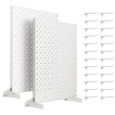 Imagem de Pegboard Smith Kit de placa de metal branco 12 x 16