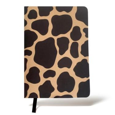 Imagem de Caderno Vaquinha Preto e Branco a Moleskine Sketchbook A5 15x21 Folhas Brancas Sem Pauta Kraft Malhado Estampa Vaca